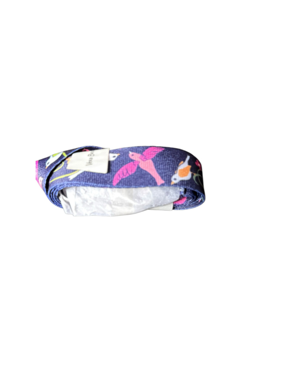 Vera Bradley Women's Wide Lanyard One Size Blue Pink French Ditsy